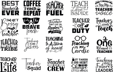 Teachers Quotes SVG  Bundle 01