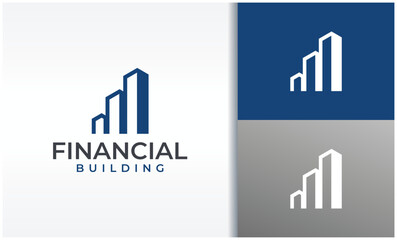 finance and building logo