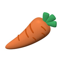 carrot 3d icon