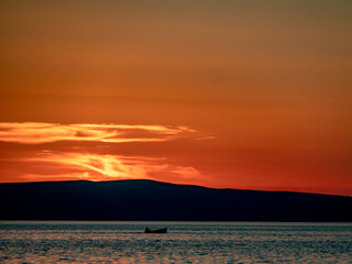 Sonnenuntergang am Mittelmeer