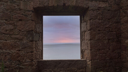 The New Slains Castle in Scotland