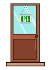 Open Sign Door Shop