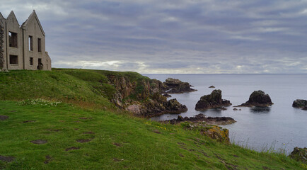 The New Slains Castle in Scotland