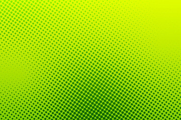 Modern green pop art background with halftone dots in comic style