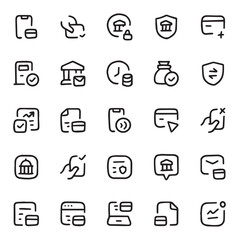 vector illustration, finance icon set, cash icon set, hand drawn icon