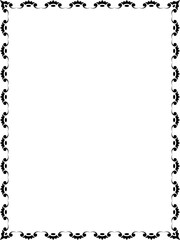 vector frames black on a white background