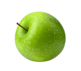 green apple isolated on transparent png