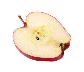 red apple isolated on transparent png
