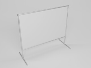 Outdoor stand banner 3d rendering 