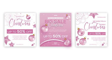 Christmas sale Instagram post template