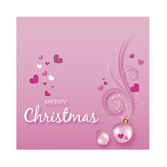 Pink Christmas background