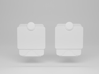 infographics model 3d rendering with white background 