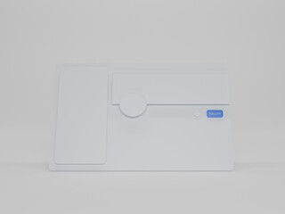 Social media profile 3d illustration 