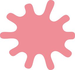 cute pastel abstract shape decoration