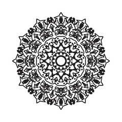Beautiful vector hand drawn ornament mandala on background style.