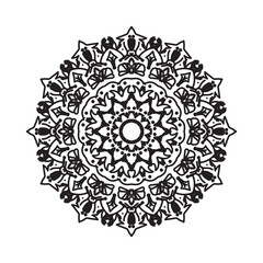 Beautiful vector hand drawn ornament mandala on background style.