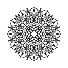 Beautiful vector hand drawn ornament mandala on background style.