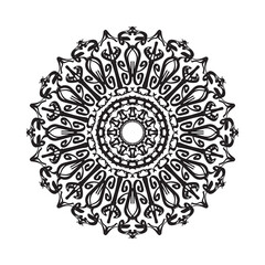 Beautiful vector hand drawn ornament mandala on background style.