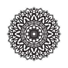 Beautiful vector hand drawn ornament mandala on background style.