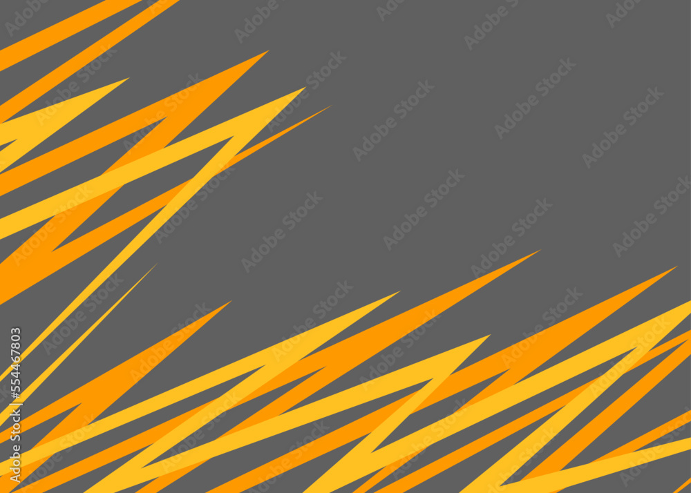 Poster minimalist background with overlapping zigzag pattern and with some copy space area