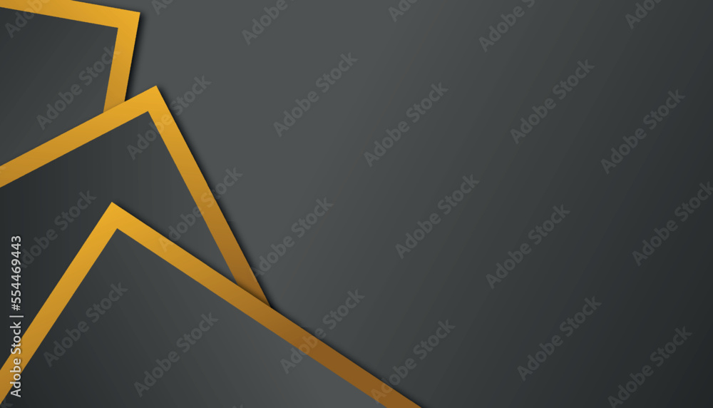 Poster editable abstract gold square vector background with modern style