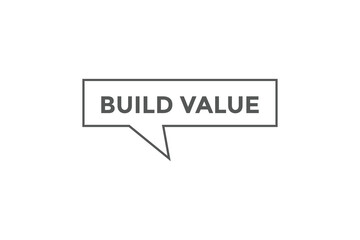 Build value button web banner templates. Vector Illustration
