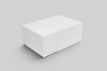 Slide Box Blank Mockup