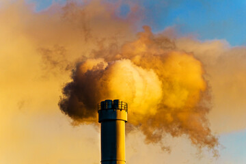 smoke from chimney