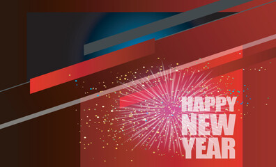 2023 Happy New Year Vector Background. Greeting Card, Banner, Poster
