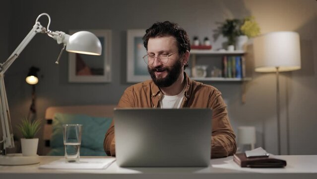 Shoulder pain relief. Freelancer with tired back and shoulder pain feeling relieved. Healing arm and shoulder pain