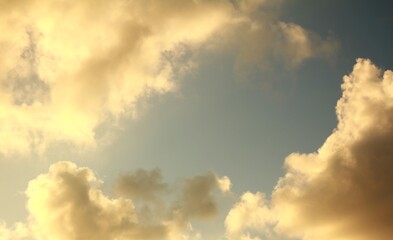 Orange Clouds and Afternoon Sky