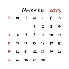 calendar 2023 hand draw