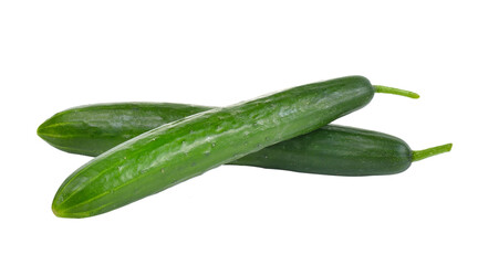 fresh cucumbers isolated on transparent png