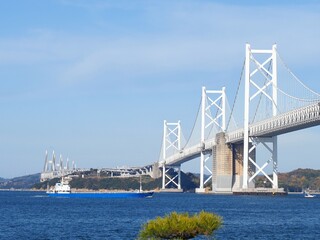 瀬戸大橋記念公園からみた岡山方面（瀬戸大橋・与島・鷲羽山ハイランド）3
