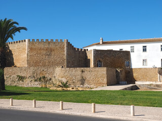 Medieval castle of Lagos at the Algarve coast of Portugal