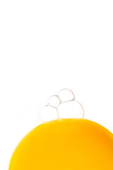 Egg yolk with bubble