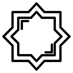Islamic symbol line 