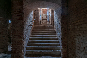 Old abandoned mansion haunted like a horror movie castle palace villa in Hungary