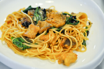 fish pasta or fish spaghetti ,pasta or spicy pasta