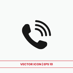 Phone icon vector. Phone call sign