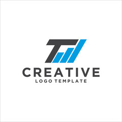 Investment logo with capital letter T, finance logo, financial investment logo, business logo