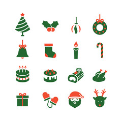 クリスマスアイコンセット