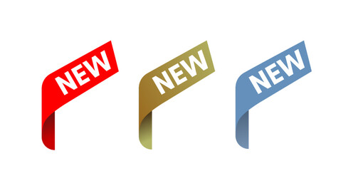 corner label, gold, red and blue