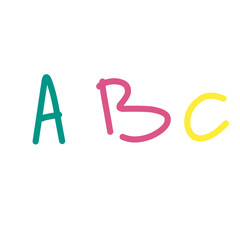 Doodle Alphabet Abc Hand Drawn vectors