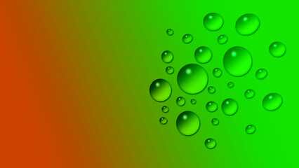 Water drops, vector background.