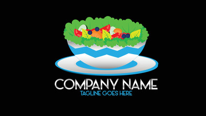 Vegitable salad vector