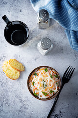 Funchosa salad in a bowl