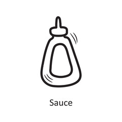 Sauce vector outline Icon Design illustration. Food and Drinks Symbol on White background EPS 10 File