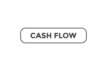 Cash flow button web banner templates. Vector Illustration
