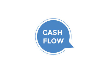 Cash flow button web banner templates. Vector Illustration
